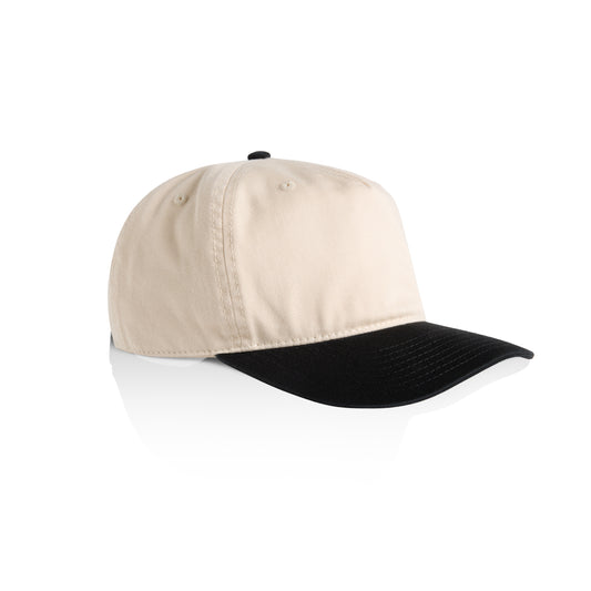 Class 2-Tone Snapback - Natural/ Black (With Custom Logo)