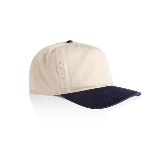 Class 2-Tone Snapback - Natural/ Navy (With Custom Logo)