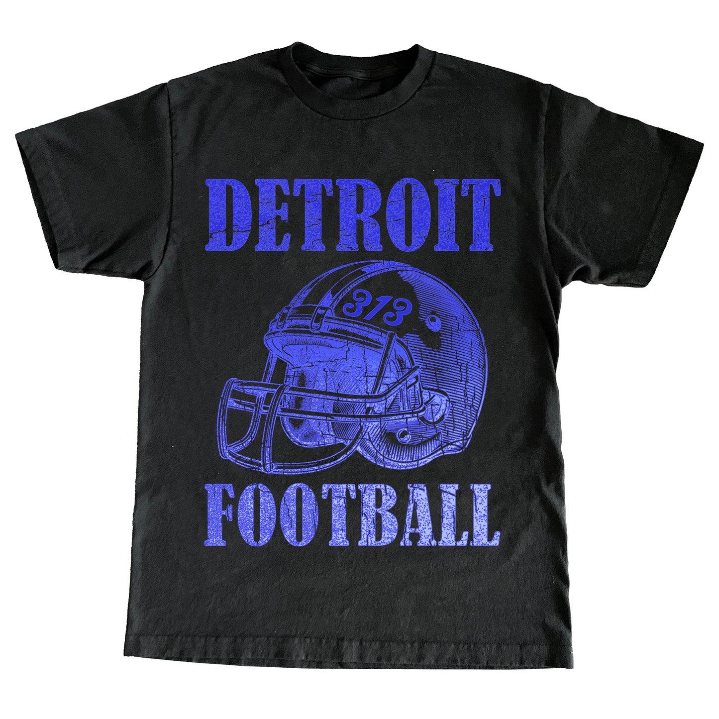 DETROIT FOOTBALL TEE - BLACK