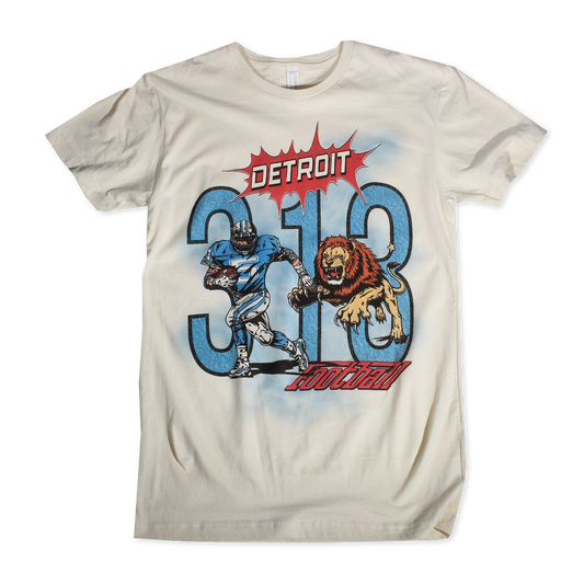 DETROIT VTG STYLE 313 TEE - NATURAL CREAM