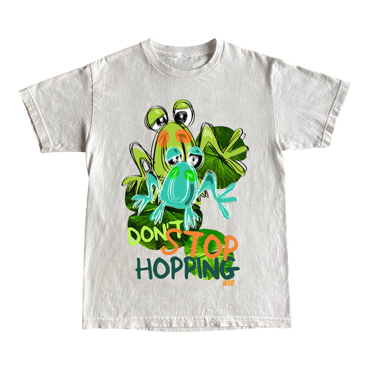 DONT STOP HOPPIN TEE - WHITE