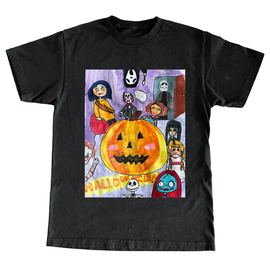 FIONAS HALLOWEEN TEE - BLACK