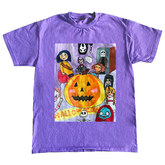 FIONAS HALLOWEEN TEE - LIGHT PURPLE