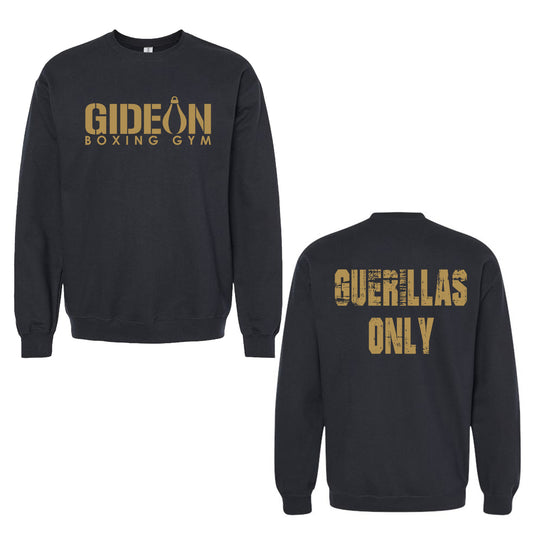 Gideon Boxing Guerillas Only Crewneck - Black