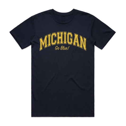 Go Blue Tee - Navy Blue