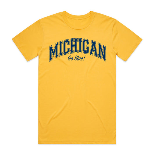 Go Blue Tee - Maize Yellow