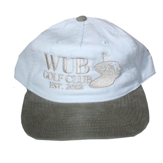 Wub Golf Club 2 Tone Corduroy Hat - White/ Sand