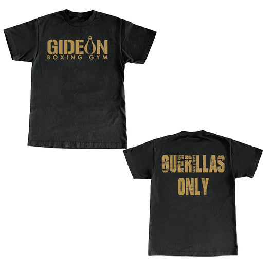 Gideon Boxing Guerillas Only T-Shirt - Black