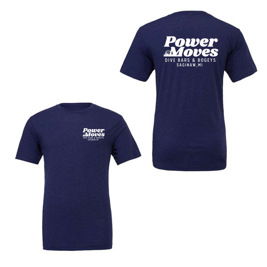 Power Moves Dive Bar Shirt - Navy Heather