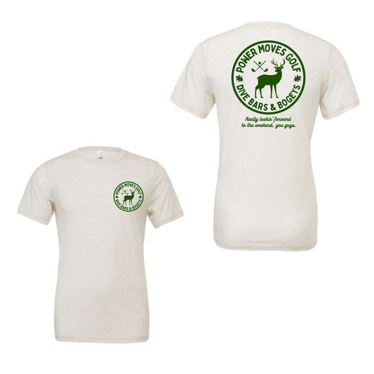 Power Moves Deer Shirt - Oatmeal Heather