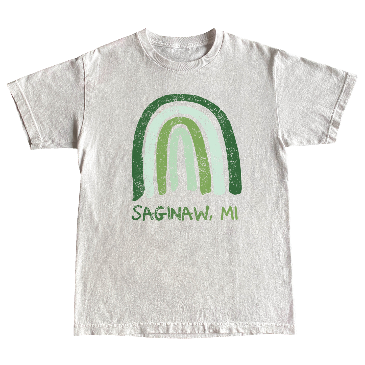 ST PATTYS RAINBOW TEE - WHITE