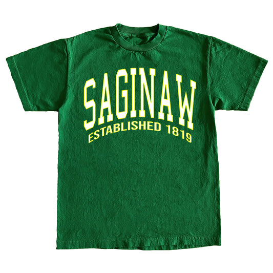SAGINAW ESTABLISHED TEE - GREEN