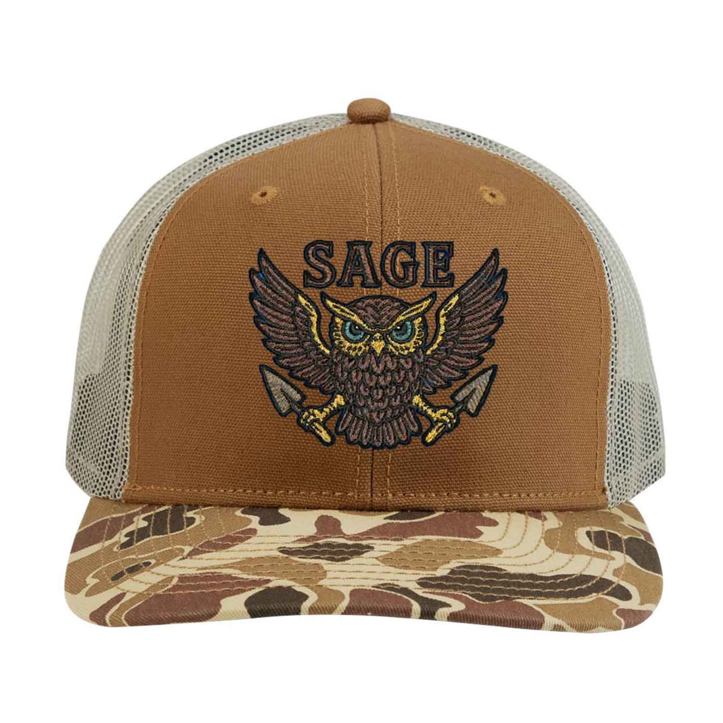 John Sage Memorial Hat - Dri Duck Camo Trucker