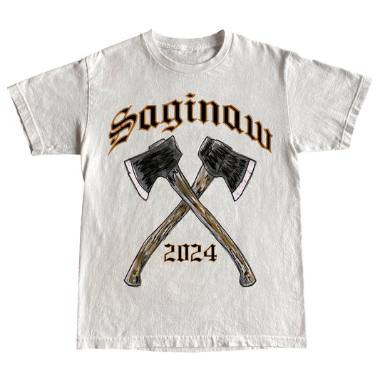 SAGINAW AXE TEE - WHITE