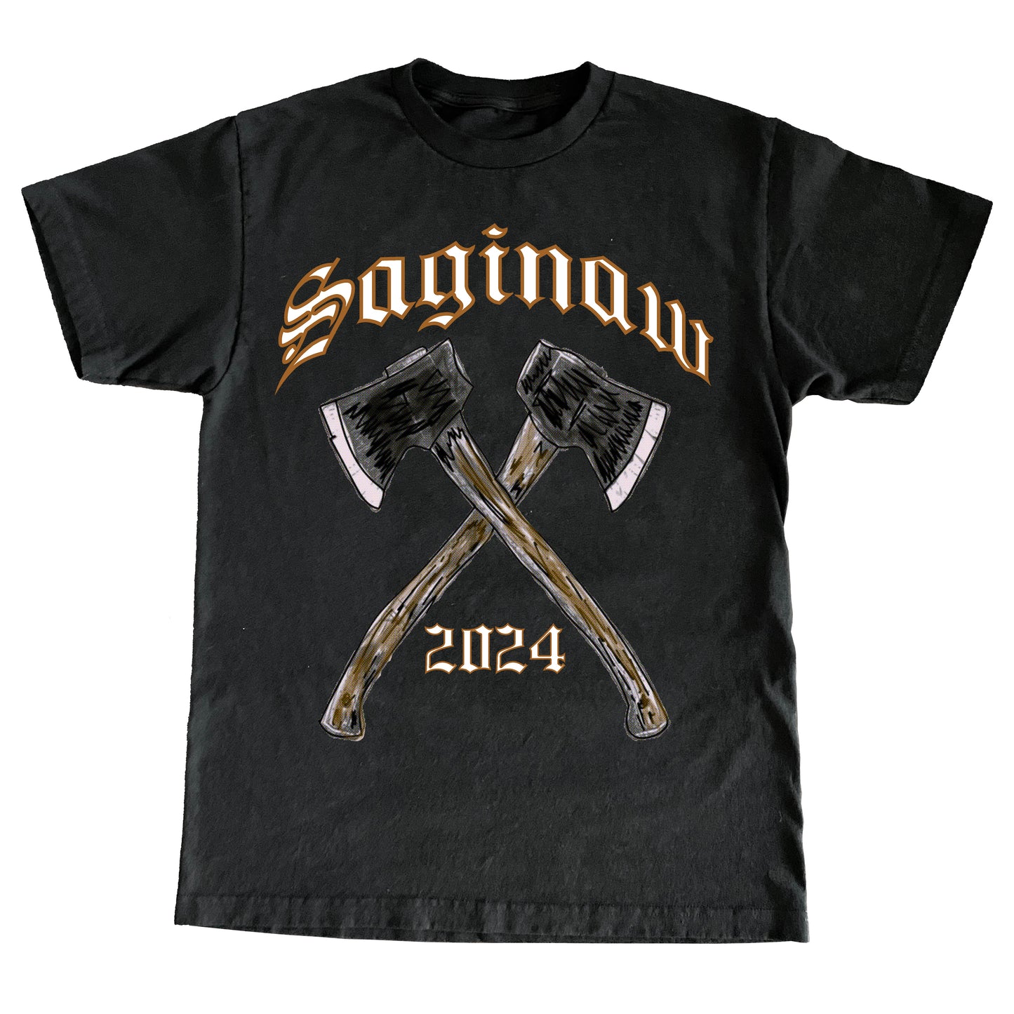 SAGINAW AXE TEE - BLACK