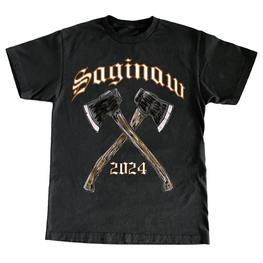 SAGINAW AXE TEE - BLACK