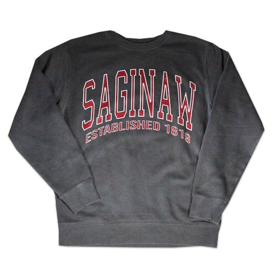 SAGINAW ESTABLISHED CREWNECK - PIGMENT BLACK
