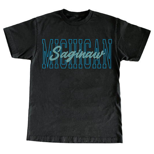Saginaw Michigan Classic Tee - Black