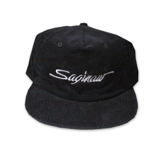 SAGINAW SCRIPT CORD CAP - BLACK