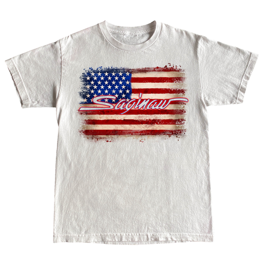 SAGINAW 4th OF JULY TEE - WHITE