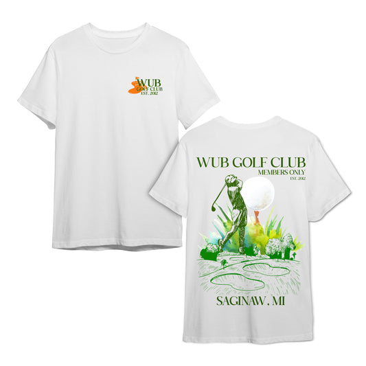 WUB GOLF CLUB TEE- WHITE