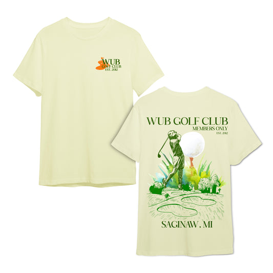 WUB GOLF CLUB TEE- CREAM