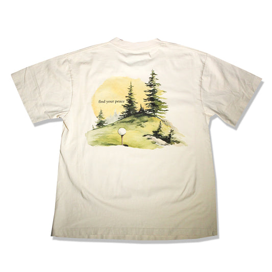 Find Your Peace Golf T-Shirt - Off White
