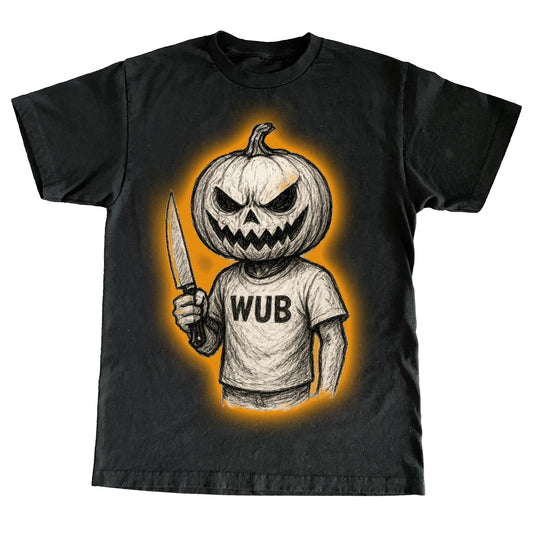 WUB HAUNTED PUMPKIN TEE- BLACK