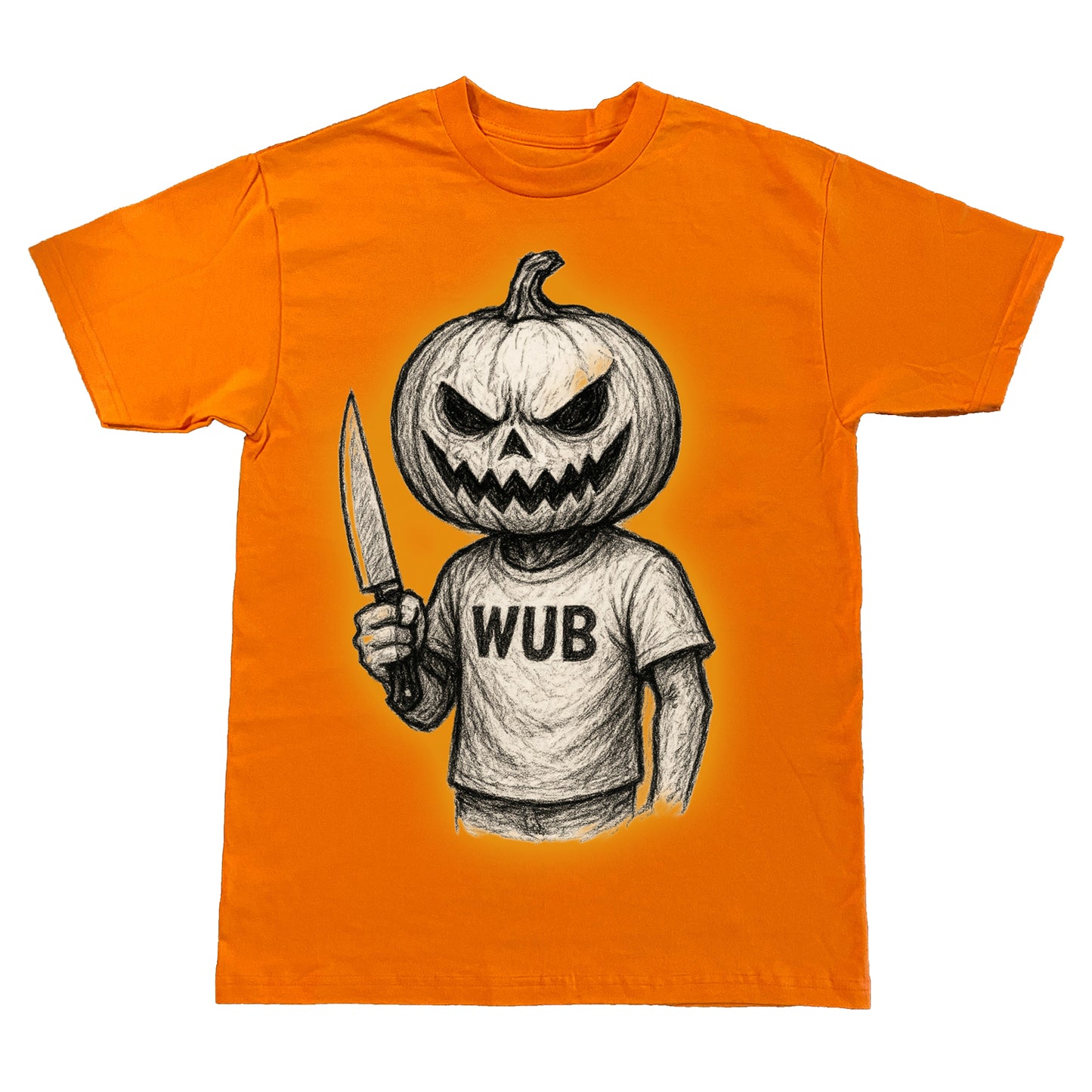 WUB HAUNTED PUMPKIN TEE- ORANGE