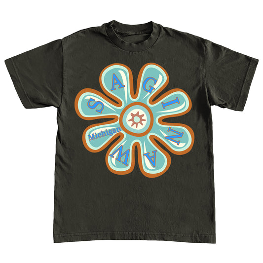 Saginaw Petal Tee - Chocolate Brown