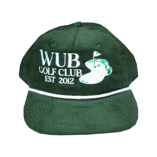 Wub Golf Club Corduroy Rope 5-Panel Snapback - Green/ White