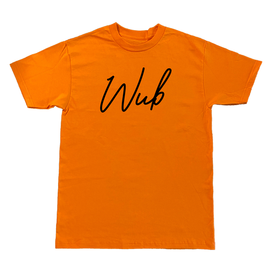 Wub Script Tee - Orange