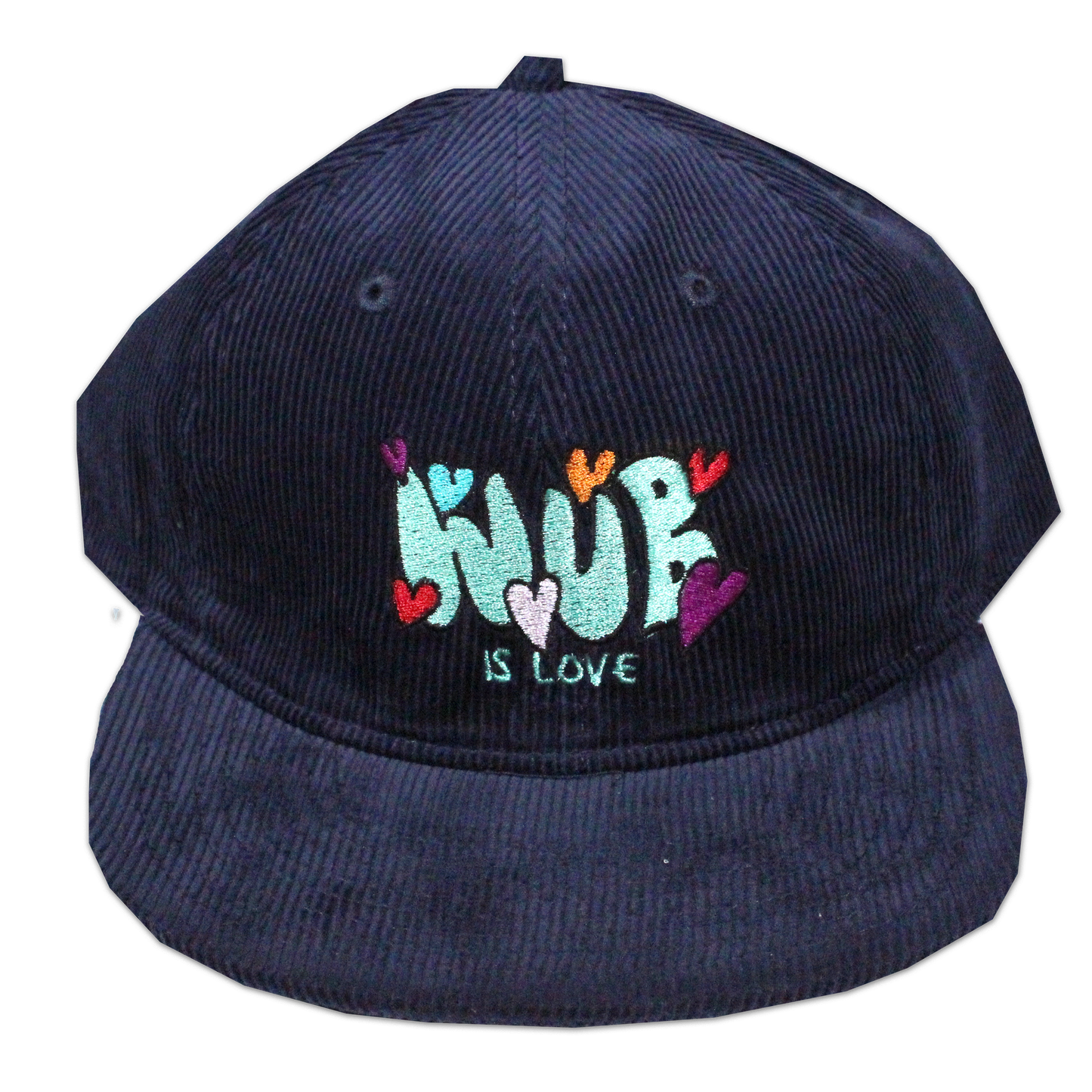 WUB IS LOVE CORDUROY 6-PANEL - NAVY
