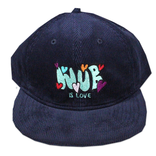 WUB IS LOVE CORDUROY 6-PANEL - NAVY