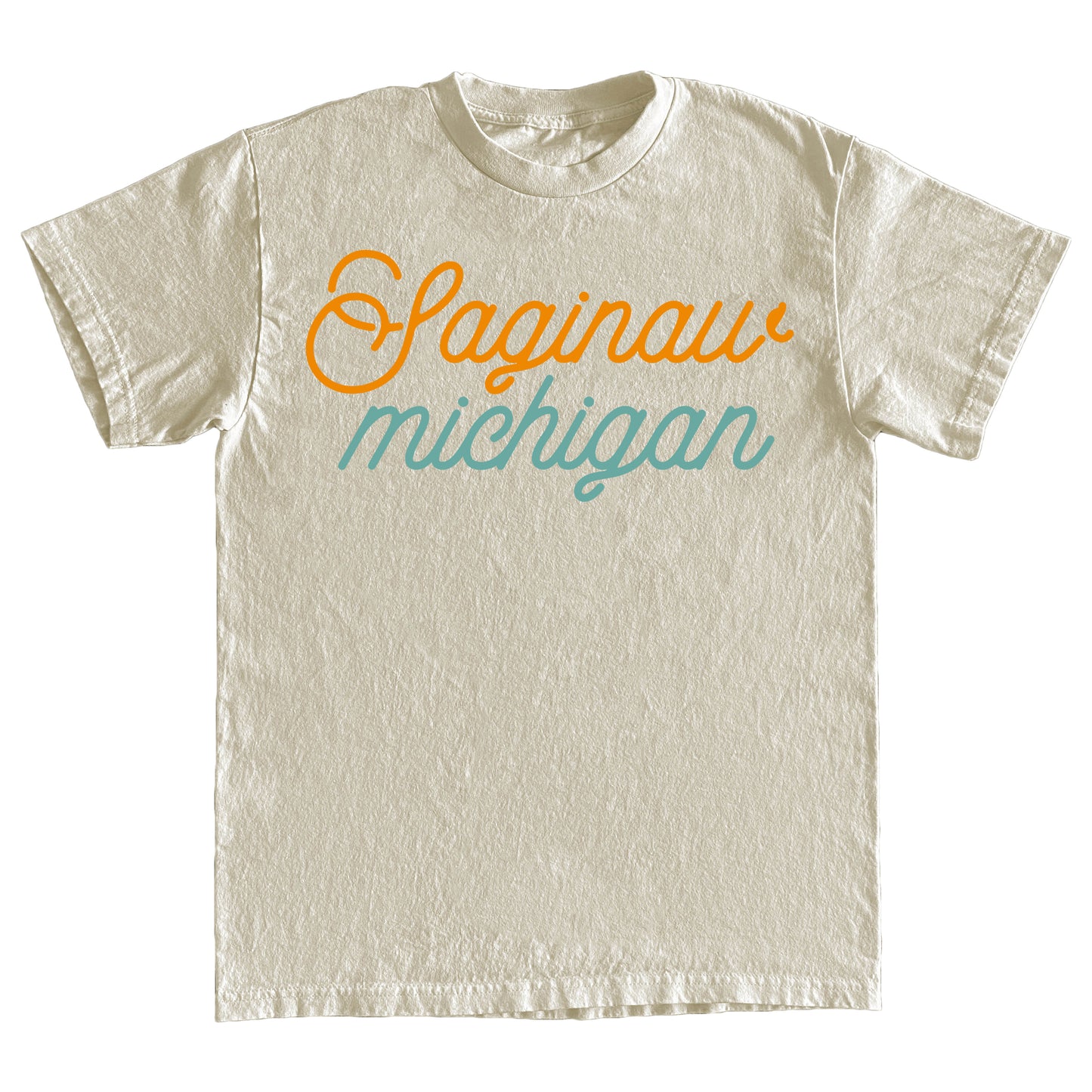 Saginaw Michigan Retro Tee - Cream