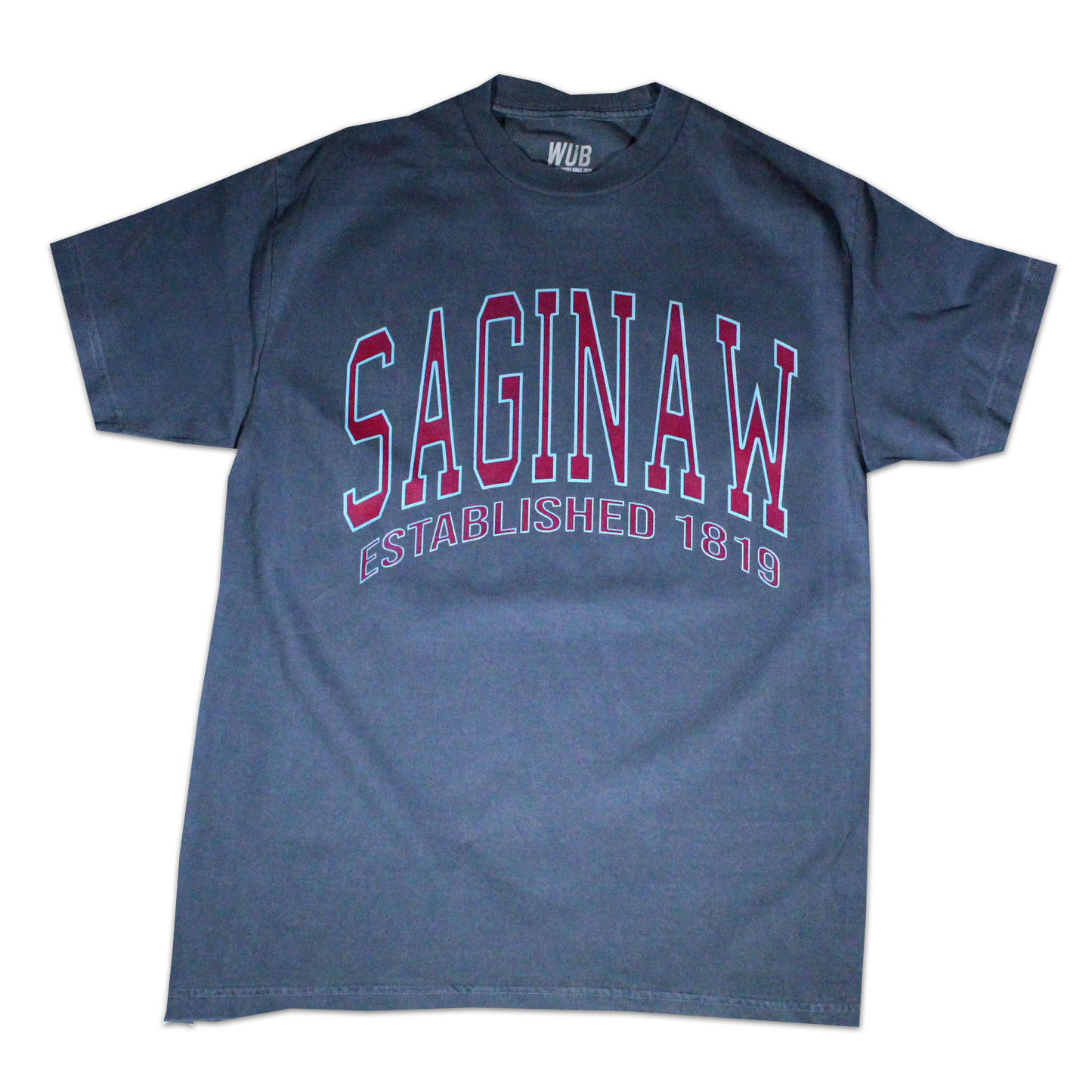 SAGINAW ESTABLISHED TEE - FADED BLUE