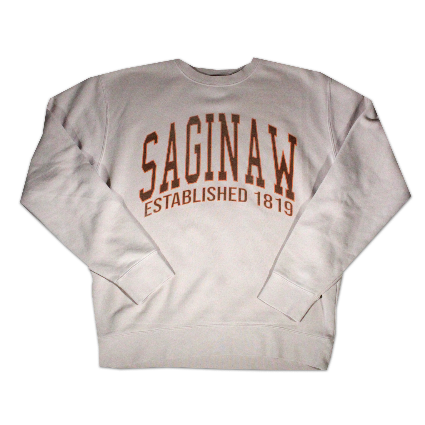 SAGINAW ESTABLISHED  CREWNECK - PIGMENT IVORY