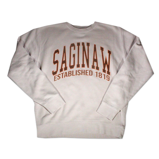 SAGINAW ESTABLISHED CREWNECK - PIGMENT IVORY