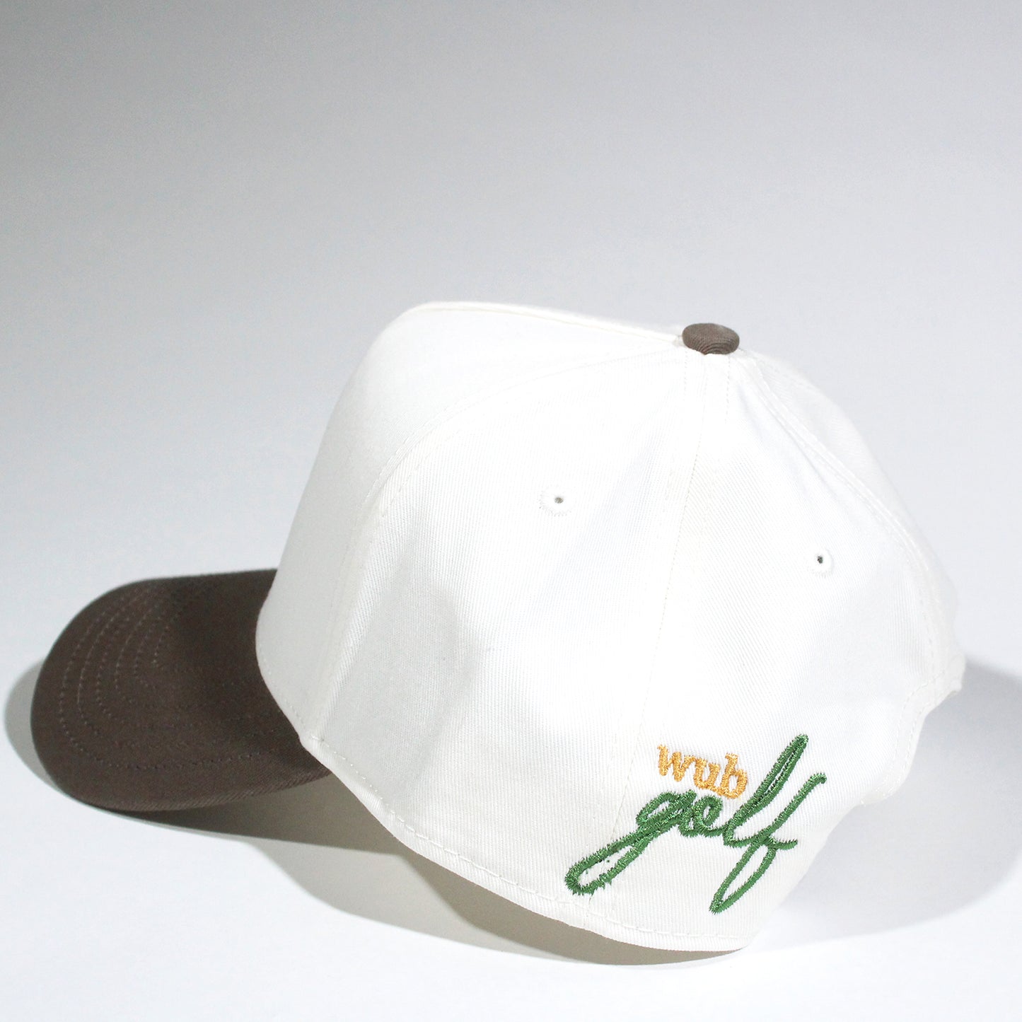 Find Your Peace Golf Snapback Hat - Natural / Walnut