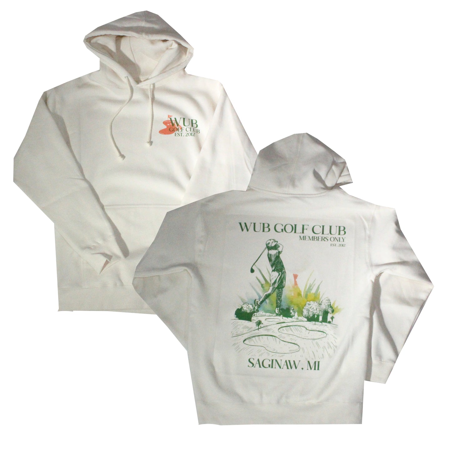 WUB GOLF CLUB HOODIE - CREAM
