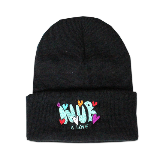 WUB IS LOVE BEANIE - BLACK