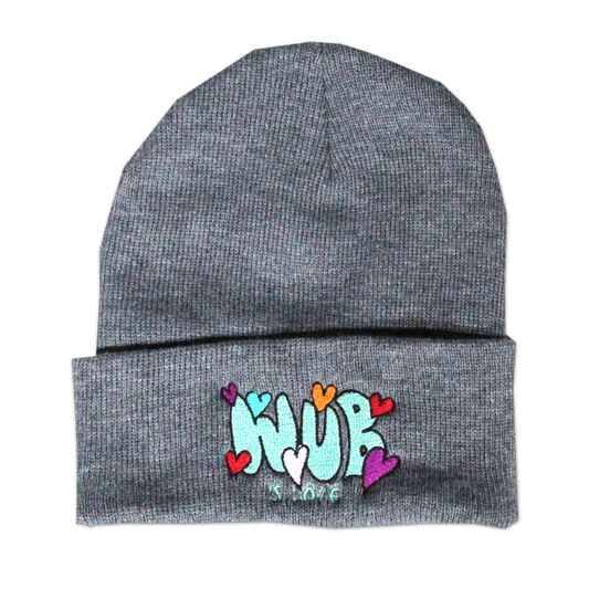 WUB IS LOVE BEANIE - GREY