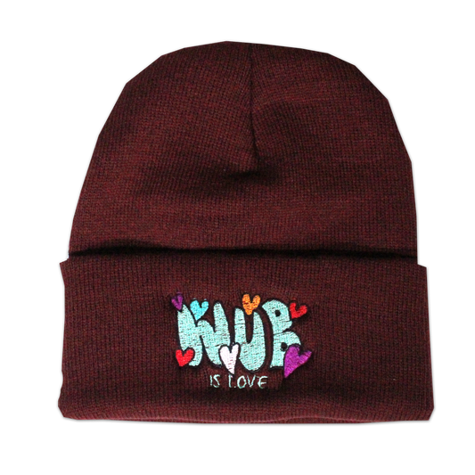 WUB IS LOVE BEANIE - MAROON