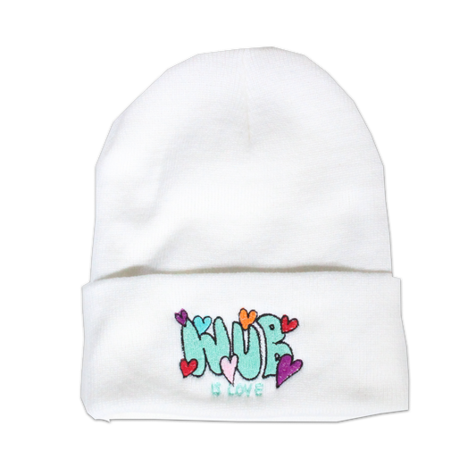 WUB IS LOVE BEANIE - WHITE