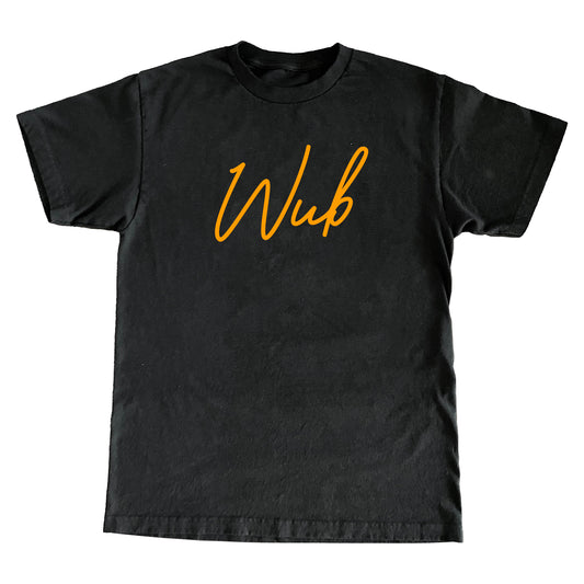 Wub Script Tee - Black
