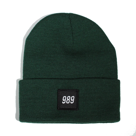 989 Patch Beanie - Forrest Green