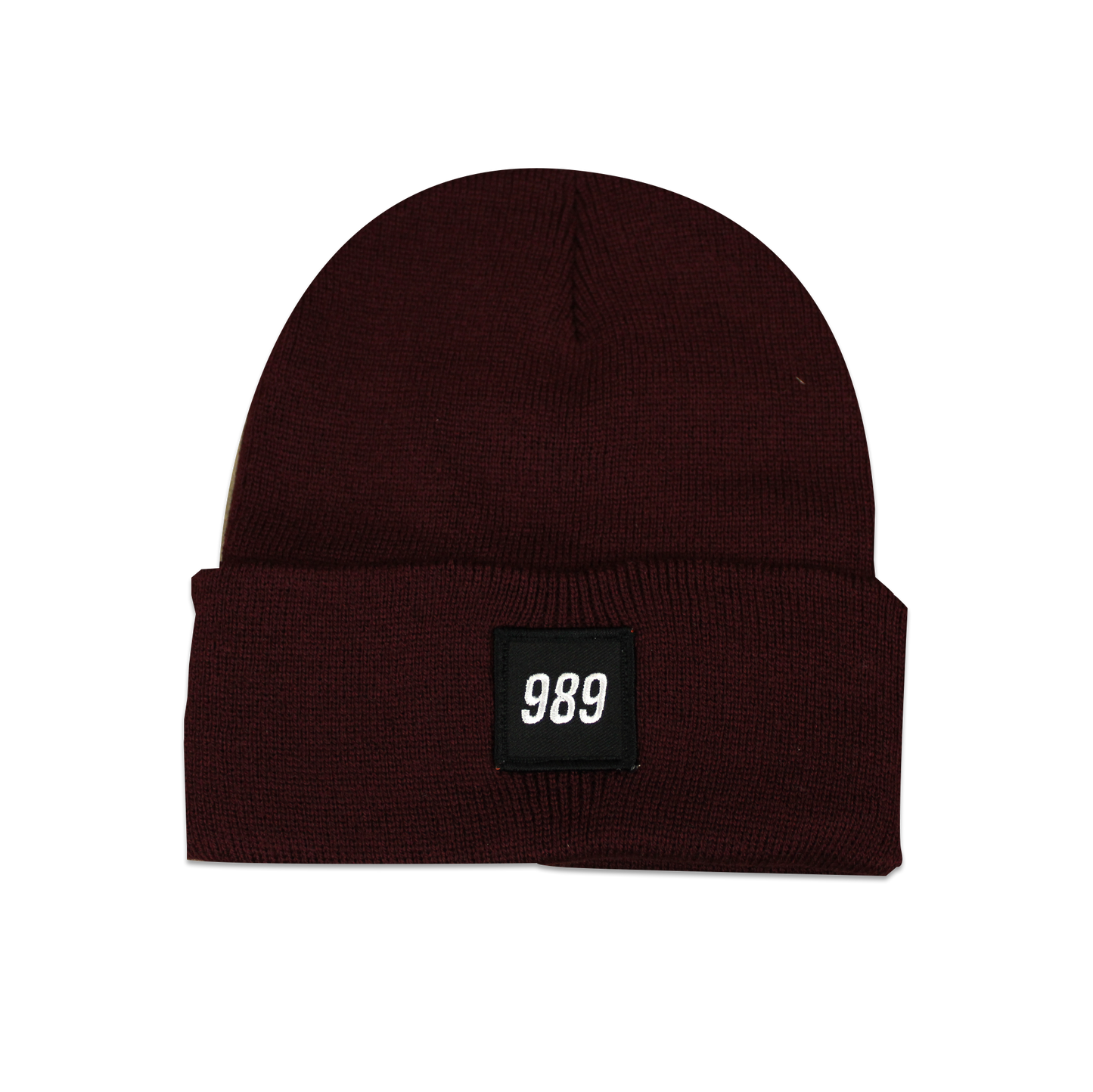 989 BEANIE - MAROON KNIT