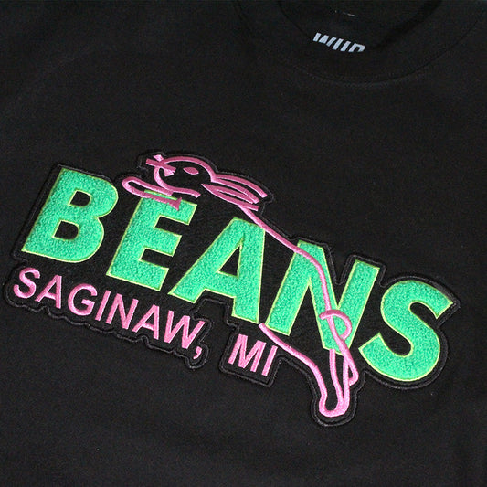 BEANS CHENILLE CREWNECK - BLACK