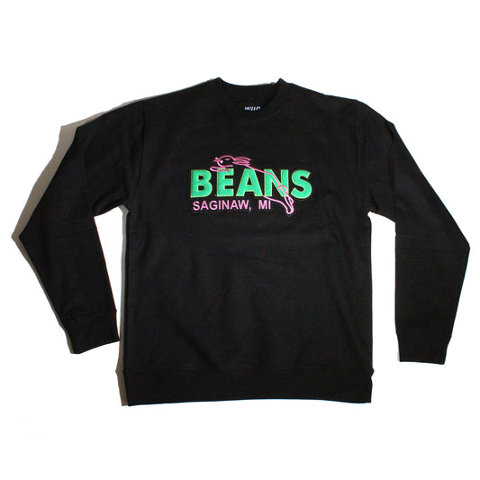 BEANS CHENILLE CREWNECK - BLACK