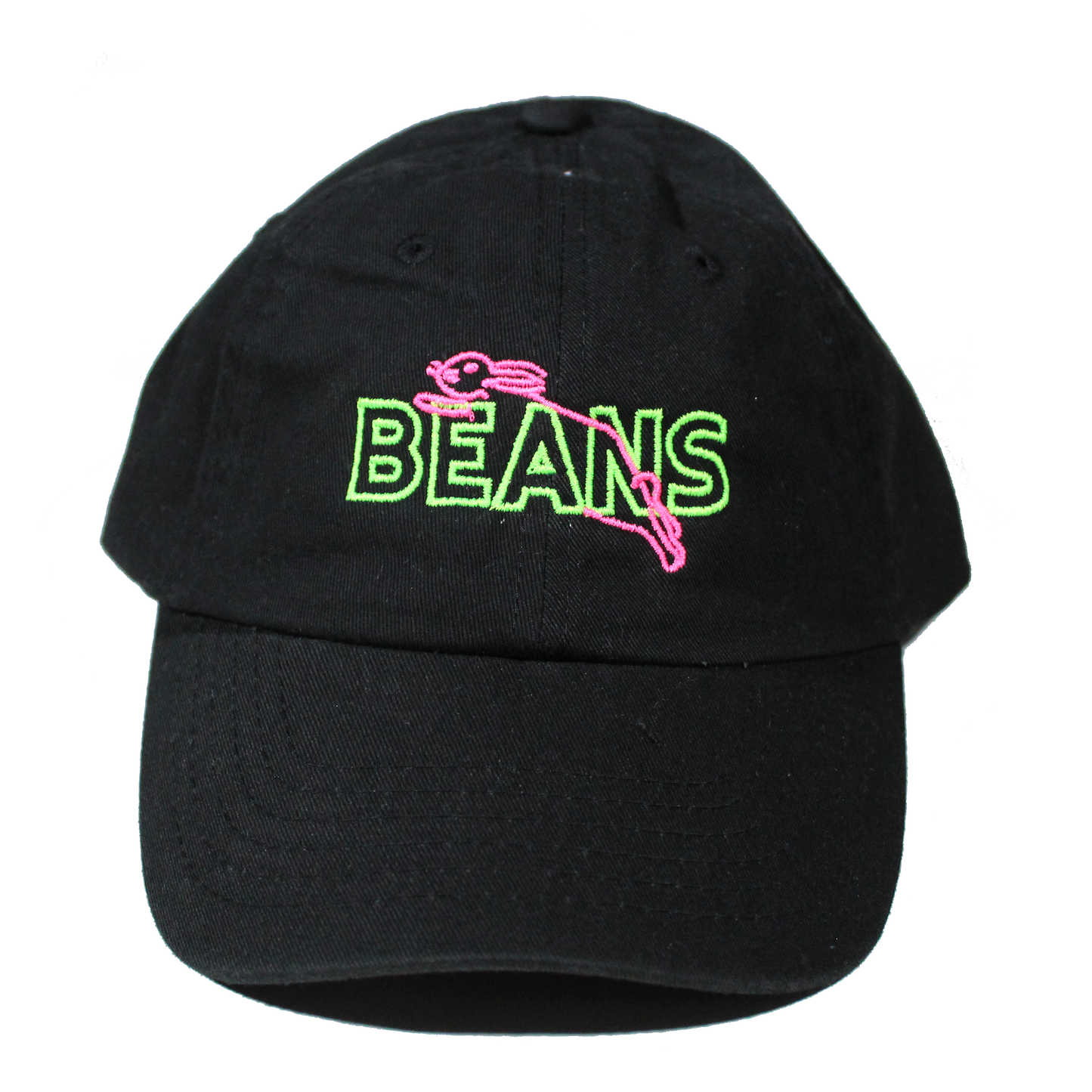 Neon Beans Dad Hat - Black